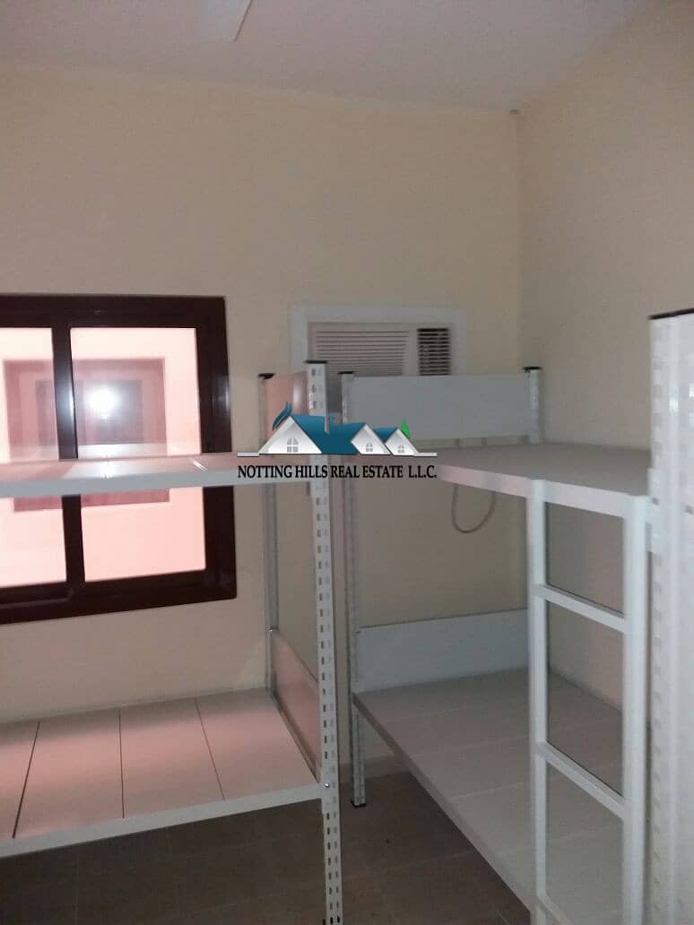 56 Labour Rooms 8-10 person per room Available for rent at 1000 / month without utilities In Al-Jur