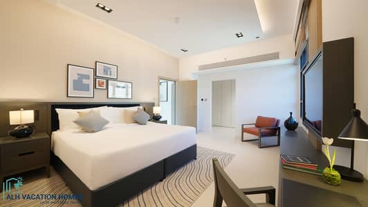 1 Спальня Апартаменты в отеле в аренду в Палм Джумейра, Дубай - CMTP_ Two_Bedroom_MasterBedroom_01. jpg