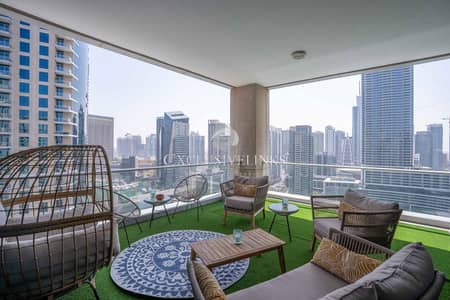 2 Bedroom Apartment for Sale in Dubai Marina, Dubai - Unique Lay Out | Full Marina View | Large Terrace