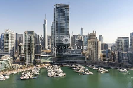 2 Bedroom Flat for Rent in Dubai Marina, Dubai - Full Marina View | Furnished | Close to Beach