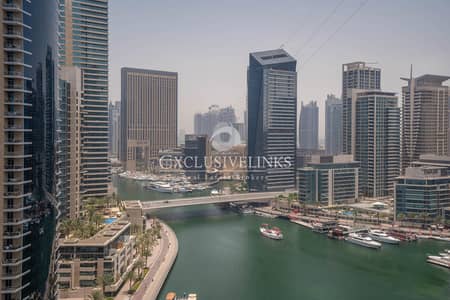 2 Bedroom Apartment for Rent in Dubai Marina, Dubai - Full Marina View | Chiller Free | Furnished