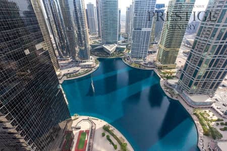 2 Bedroom Flat for Rent in Jumeirah Lake Towers (JLT), Dubai - Full Lake view | High Floor | Unfurnished