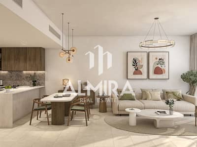 شقة 2 غرفة نوم للبيع في جزيرة ياس، أبوظبي - P042 Gardenia_CGI03_Living room_1BR_Dark@1x_1-1. jpg
