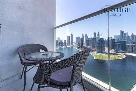 Studio for Sale in Business Bay, Dubai - Fully Furnished | Canal view | High Floor