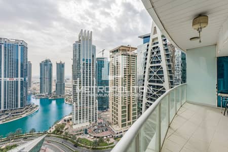 1 Bedroom Flat for Rent in Jumeirah Lake Towers (JLT), Dubai - Fully Furnished Apt | High Floor | Full Lake View
