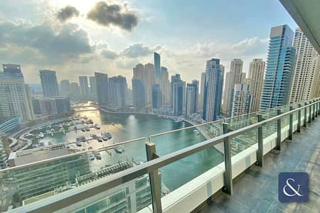 3 Bedroom Apartment for Rent in Dubai Marina, Dubai - Three Beds | Study | Full Marina Views