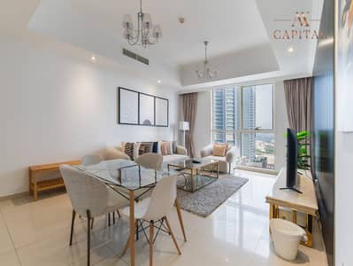 2 Bedroom Apartment for Rent in Downtown Dubai, Dubai - Serviced | Fully Furnished | Access to mall