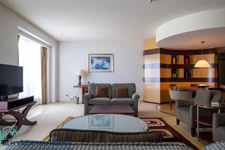 شقة فندقية 3 غرف نوم للايجار في شارع الشيخ زايد، دبي - shangri la dubai_3bds_2411-2. jpg