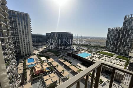 1 Bedroom Apartment for Rent in Dubai Hills Estate, Dubai - Vacant Now | High Floor | Pool View | 3 Cheques