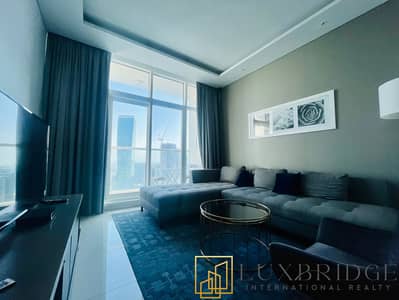 2 Bedroom Apartment for Rent in Business Bay, Dubai - Fully Furnished | Canal View | High Floor