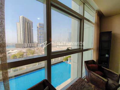 1 Bedroom Apartment for Rent in Al Reem Island, Abu Dhabi - Vacant|Up To 3 Payments|Fully-Furnished|Pool View