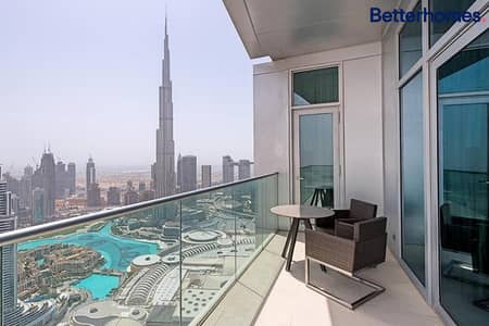 2 Bedroom Apartment for Sale in Downtown Dubai, Dubai - High Floor | Corner Unit | Fountain-Burj Khalifa View