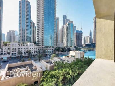 2 Bedroom Flat for Rent in Downtown Dubai, Dubai - Spacious Terrace + Study  | Waterfront View