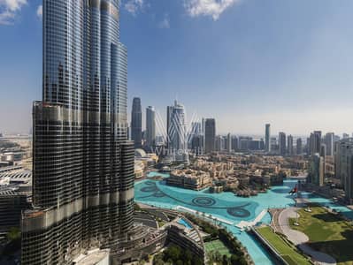 2 Bedroom Flat for Rent in Downtown Dubai, Dubai - High Floor | Full Burj Khalifa View | Vacant