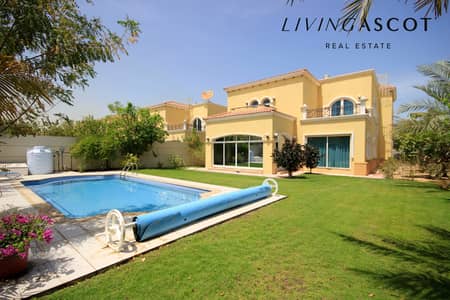 4 Bedroom Villa for Rent in Jumeirah Park, Dubai - Single Row | Corner Plot | Swimming Pool