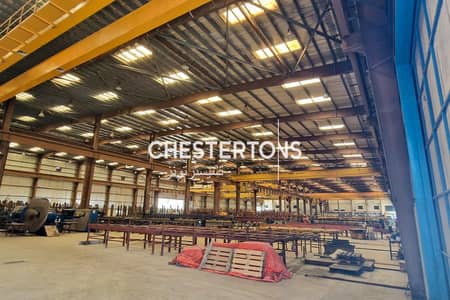 Warehouse for Rent in Jebel Ali, Dubai - High Power Industrial Warehouse on Large Plot