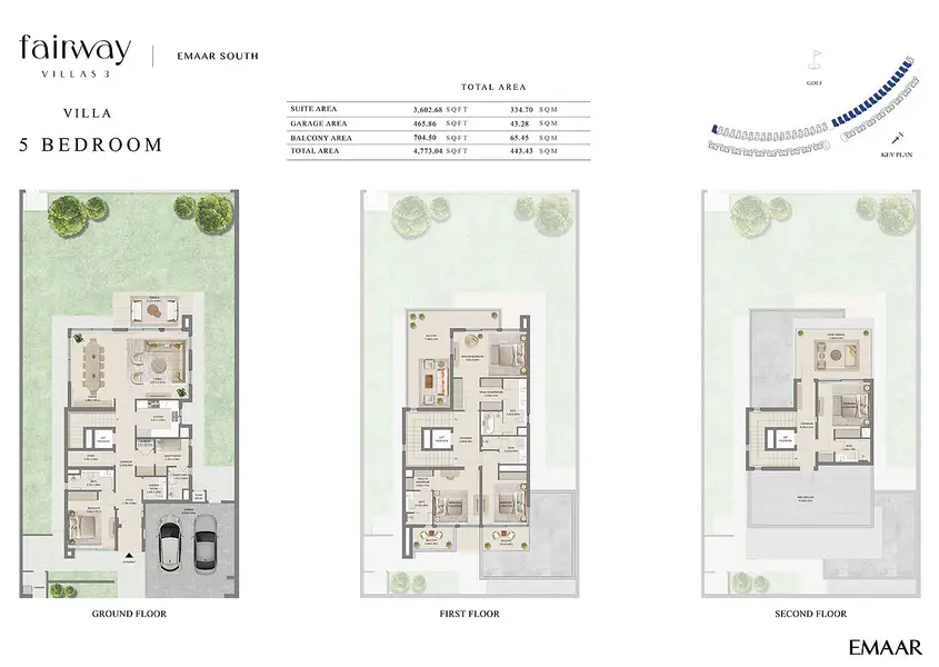 5 BR floor plan