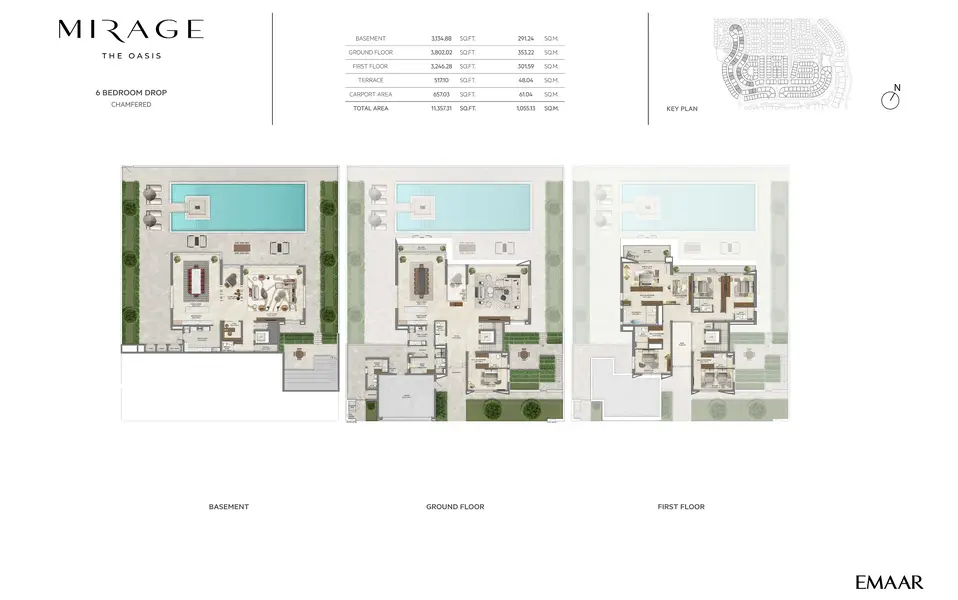 6 BR floor plan