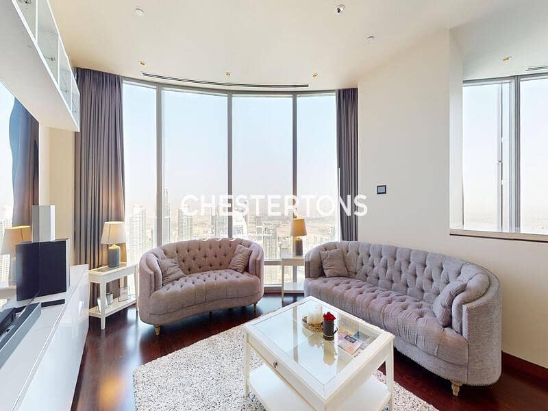位于迪拜市中心，哈利法塔 2 卧室的公寓 7500000 AED - 9011618