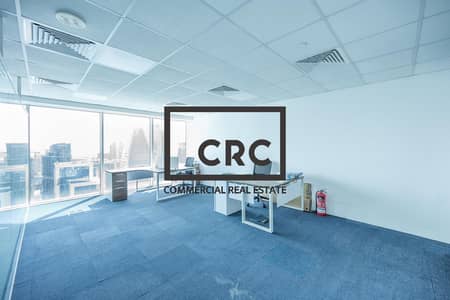 Office for Rent in Sheikh Zayed Road, Dubai - Fitted Office | Partitioned | Business Bay view