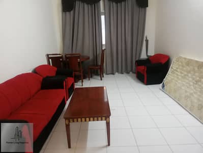 Decently furnished 1 bhk apartment with balcony, family building available for rent in mahatta sharjah!