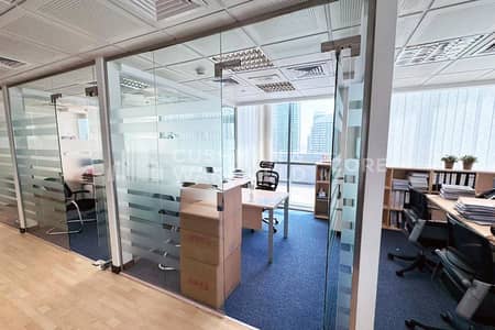 Office for Rent in Jumeirah Lake Towers (JLT), Dubai - Fully Fitted Office with Partitions | 2 Parking