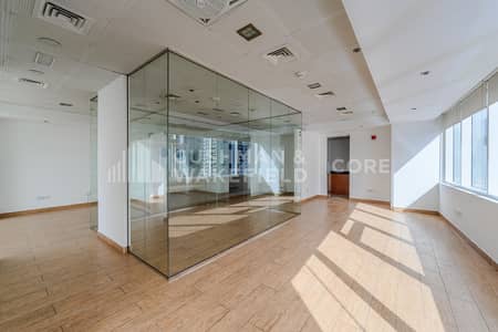 Office for Rent in Jumeirah Lake Towers (JLT), Dubai - Fitted with Glass Partitions | Low Floor | Vacant