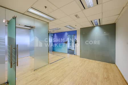 Office for Rent in Sheikh Zayed Road, Dubai - Fitted Office | Mid Floor | 2 Parking | DED