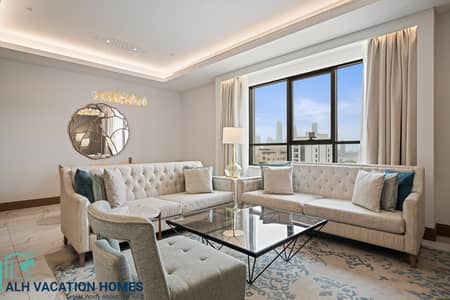 شقة فندقية 2 غرفة نوم للايجار في الجداف، دبي - Two beds_1215-6. jpg