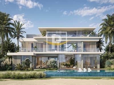 6 Bedroom Villa for Sale in Dubai Islands, Dubai - Beachfront Mansion | Contemporary Beach Lifestyle