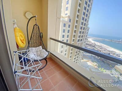 2 Bedroom Apartment for Sale in Jumeirah Beach Residence (JBR), Dubai - Two Bedrooms | Full Sea Views | Upgraded