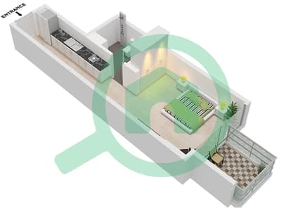 Anwa Aria by Omniyat - Studio Apartment Unit 4 FLOOR 25 Floor plan