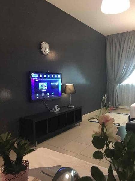 Fully Furnished One Bed Room Flat for monthly rent 3500 in Orient Tower