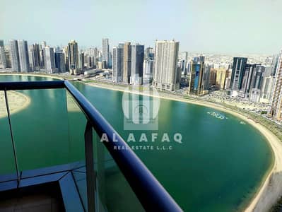 3 Bedroom Flat for Rent in Al Khan, Sharjah - Spacious 3bhk,All Master Bedrooms,Full Corniche view/AC Chiller Free/Parking free /Gym/Pool free
