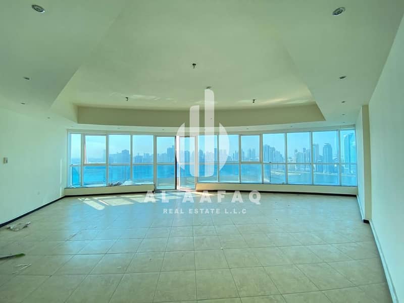 Corniche View | Spacious 3bhk | All Master Bedrooms | AC Chiller free | Parking free | Maids Room