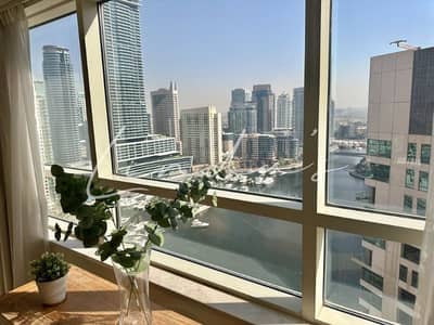 شقة 2 غرفة نوم للايجار في دبي مارينا، دبي - شقة في برج السحاب 2،السحاب،دبي مارينا 2 غرف 150000 درهم - 9093708