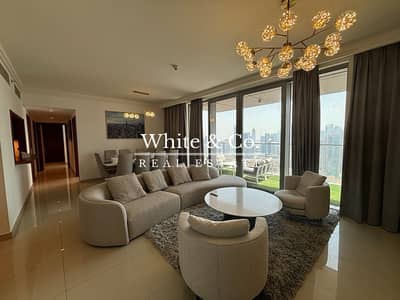 3 Bedroom Flat for Rent in Downtown Dubai, Dubai - Fully Furnished I Brand New I Burj View
