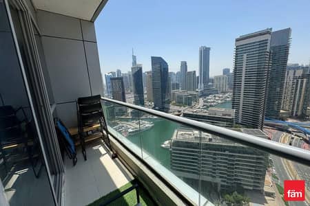 1 Bedroom Apartment for Rent in Dubai Marina, Dubai - FULL MARINA VIEW | HIGH FLOOR | UNFURNISHED
