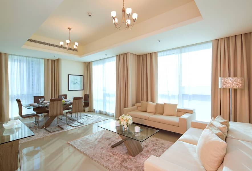 位于迪拜码头，巴塞洛公寓 2 卧室的酒店式公寓 214000 AED - 3795602