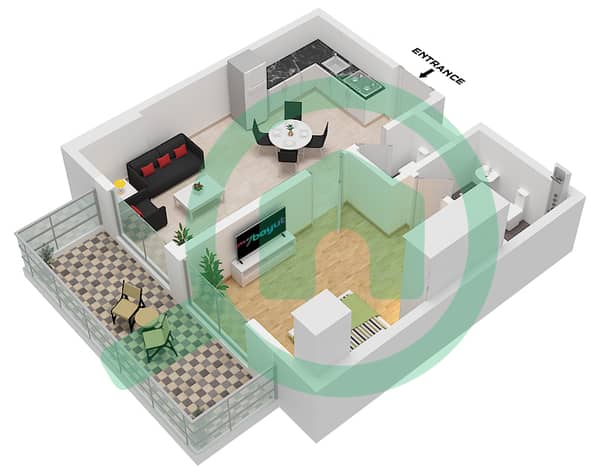 Type B Unit 4,5 Typical Floor