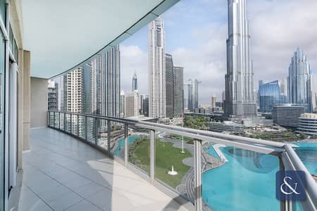 3 Bedroom Flat for Sale in Downtown Dubai, Dubai - Vacant | Terrace | Full Burj & Fountain View