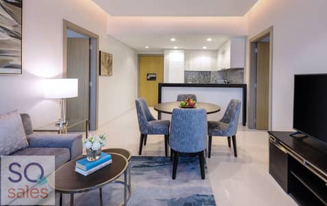 1 Bedroom Hotel Apartment for Rent in Business Bay, Dubai - Living Room 1 Bedroom. jpg