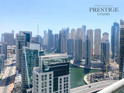 2 Bedroom Flat for Rent in Dubai Marina, Dubai - Marina View | Large Layout | Unfurnished