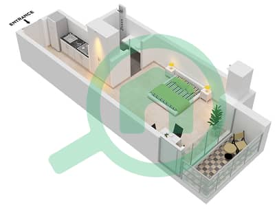 المخططات الطابقية لتصميم الوحدة 5 FLOOR 1-8 شقة استوديو - أراس هايتس