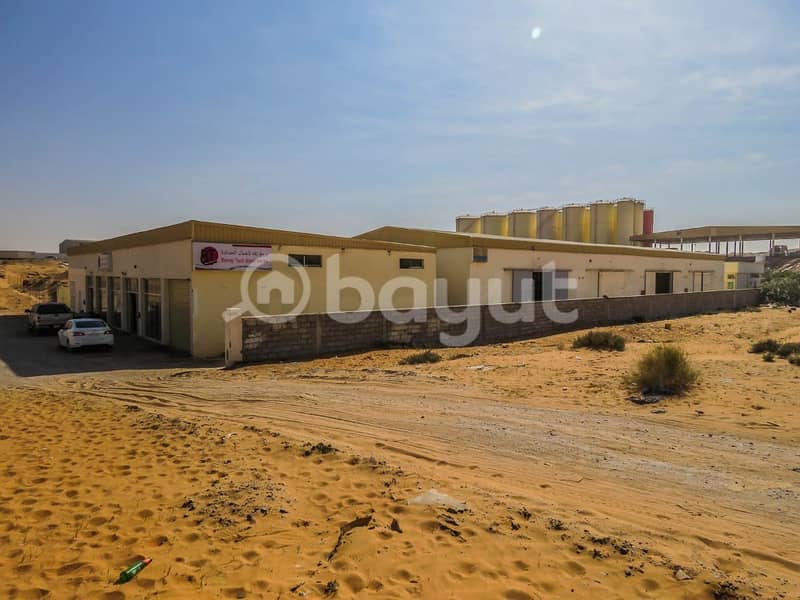 A warehouse for rent at competitive prices in the UAE in new industrial area  (Umm Al Thaab)