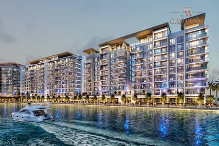 4 Bedroom Apartment for Sale in Sobha Hartland, Dubai - Burj Khalifa and Lagoon View | High Floor | PHPP