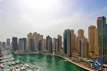 3 Bedroom Apartment for Rent in Dubai Marina, Dubai - 3B + Study | Marina View | Unfurnished