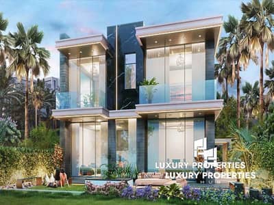 6 Bedroom Villa for Sale in DAMAC Lagoons, Dubai - Ultra Luxury Mansion | Private Beach | Spa