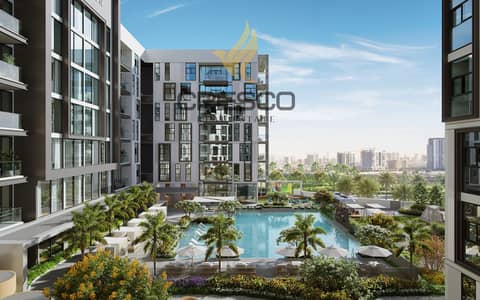 1 Bedroom Apartment for Sale in Arjan, Dubai - Arbor View - Pool Deck. jpg