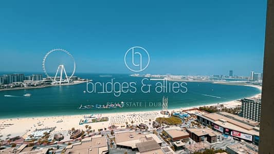 3 Bedroom Flat for Rent in Jumeirah Beach Residence (JBR), Dubai - LUXURY FURNISHED 3 BED | DUBAI EYE & SEA VIEW